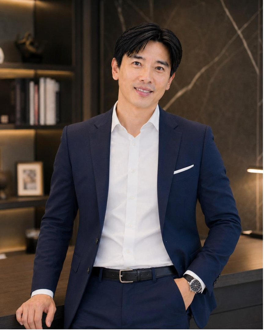 Ivan Teh photographed in a corporate office, accompanying a report on foundation led education and welfare support